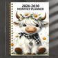 🎁 2+1 GRATIS! Maandplanner 2026–2030 Schattige Hooglander Koe – 5-Jarige Kalender voor Langetermijnplanning ✨🐮