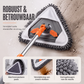 Multifunctionele Driehoekige Dweil met Verstelbare Steel – Perfect voor Vloeren, Ramen, Plafonds en Moeilijk Bereikbare Hoeken 🧽✅