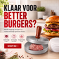 🎁 2+1 GRATIS! Hamburgerpers met Houten Handgreep – Maak Perfecte, Gelijke Burgers in Seconden 🍔👨‍🍳