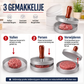 🎁 2+1 GRATIS! Hamburgerpers met Houten Handgreep – Maak Perfecte, Gelijke Burgers in Seconden 🍔👨‍🍳