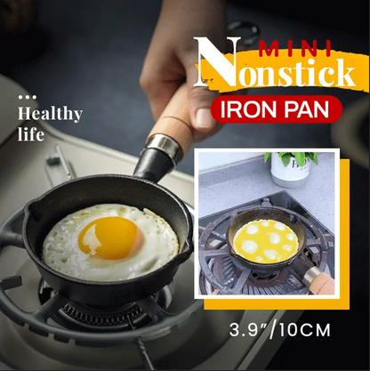 🍳 2+1 GRATIS + 50% KORTING! Gezonde Mini Gietijzeren Koekenpan – Antiaanbak, Houten Handvat, Perfect voor Porties en Snacks. Op Voorraad! 📦🔥