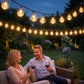 💧 Waterdichte Zonne Bellen Slinger voor het Terras – IP65 Weerbestendig, Automatisch Aan & Uit bij Schemering, Energiezuinig en Duurzaam 💚🌞