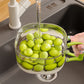 🎁 2+1 GRATIS + 50% KORTING! 2-in-1 Afdruipmand met Deksel – Ruimtebesparend en Stijlvol voor een Opgeruimde Keuken ✨