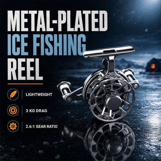 🎣 Lichtgewicht Metalen Visreel met Dubbele Hendel – Soepele Actie, Sterke Constructie en Perfecte Balans voor Elke Hengelaar ✨