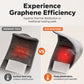 🔥🦶Grafene verwarmde enkelmassageapparaat – Draagbare warmte‑ en vibratiewrap voor dagelijkse ontspanning