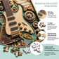 🎸 Creatieve Steampunk Gitaar 3D-Puzzel – Uniek Doe-Het-Zelf Model voor Verzamelaars en Muziekliefhebbers ✨