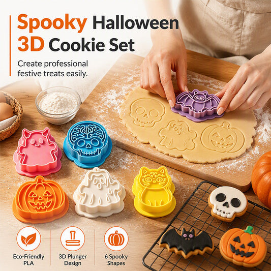 Halloween-koekjesvormpje in de vorm van een mini-schedel