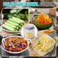 🍟 Multifunctionele 4-in-1 Frietensnijder – Perfect voor Friet, Groenten en Fruit in Seconden!