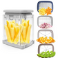 🍟 Multifunctionele 4-in-1 Frietensnijder – Perfect voor Friet, Groenten en Fruit in Seconden!