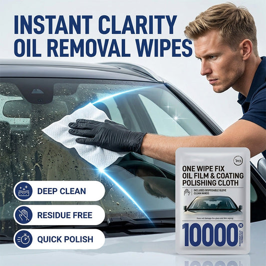 🎁 2+1 GRATIS! Autoruit Oliefilm Verwijderingsdoekjes – Voor een helder en streeploos zicht 🚗✨