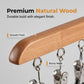 🎁 2+1 GRATIS! Multi-Clip Houten Hanger voor Kledingkastorganisatie – Eén hanger, meerdere kledingstukken! Creëer overzicht en bespaar ruimte ✅
