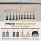 🎁 2+1 GRATIS! Multi-Clip Houten Hanger voor Kledingkastorganisatie – Eén hanger, meerdere kledingstukken! Creëer overzicht en bespaar ruimte ✅