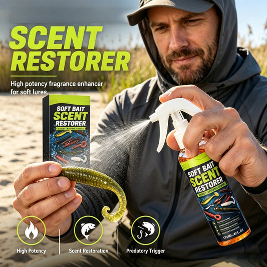 🎁 2+1 GRATIS! Softbait Geurherstel Spray – Herstel de visgeur en maak je softbaits weer onweerstaanbaar! 🎣