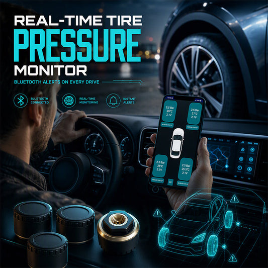 🚗 Draadloze bandenspanningsmonitor – realtime bandenmonitoring