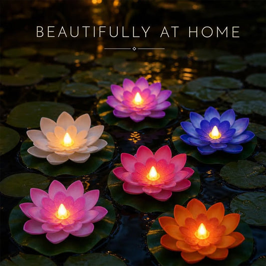 🪷 Bespaar 50%! 💡 Drijvende Lotusbloemen – Waterdicht, LED & Klaar Voor De Vijver ✨