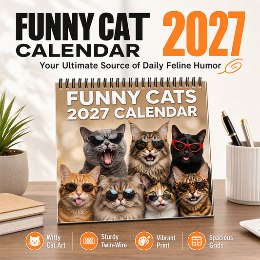 Grappige Katten Wandkalender 2027
