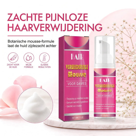Niet-irriterende ontharingsmousse