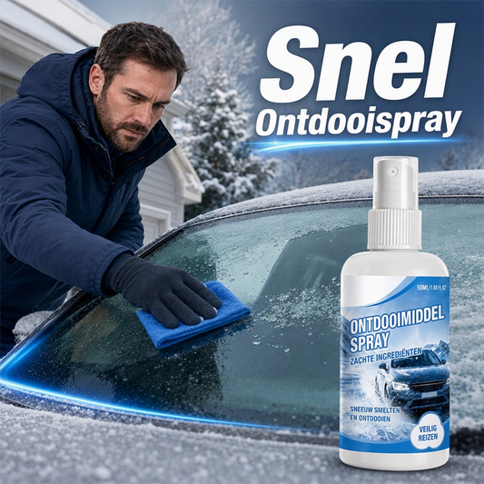 Snelwerkende ontdooispray voor auto's
