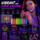🌟 50% korting! UV glow tattoo markers – fluorescerende inkt, huidveilig & sneldrogend. Schitter op feesten, concerten & festivals – ook voor DIY! ✨🎨