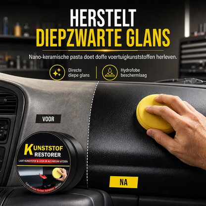 Wax voor het herstellen van kunststof in auto-interieurs en krasreparatie