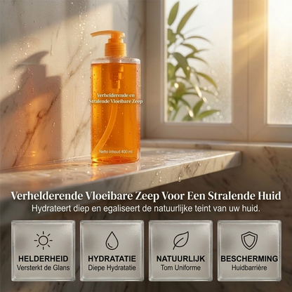 Verhelderende douchegel die de huid een glans geeft