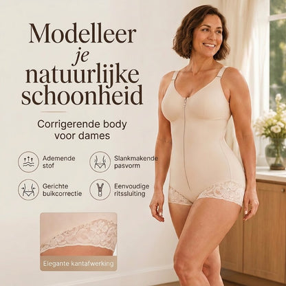 👙 50% KORTING! ✨ Buikweg-Vormgevende Bodysuit – Taillecontrole, Billen Lifting & Sterke Compressie, Figuurvriendelijk Ook In Grote Maten 👗
