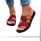 💕Geniet van het comfort💕Comfortabele platte sandalen met open teen voor brede voeten